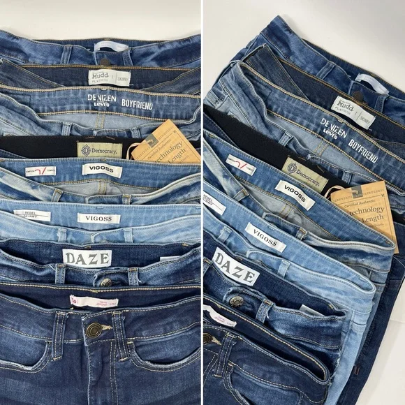 Lot of 8 Pairs Women’s Skinny Jeans Various Brands Vigoss Democracy Sizes XS-S - Picture 6 of 6